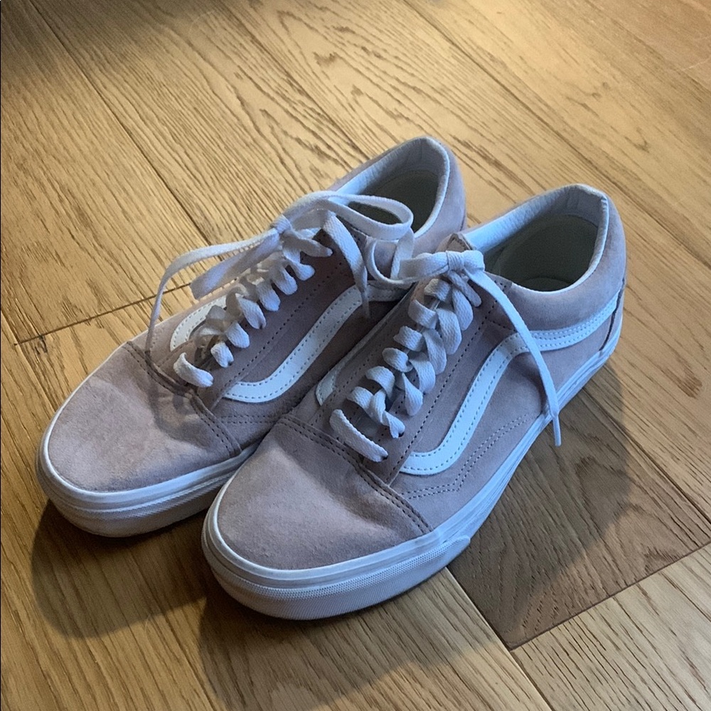 Vans Suede Sneakers - Pink and White